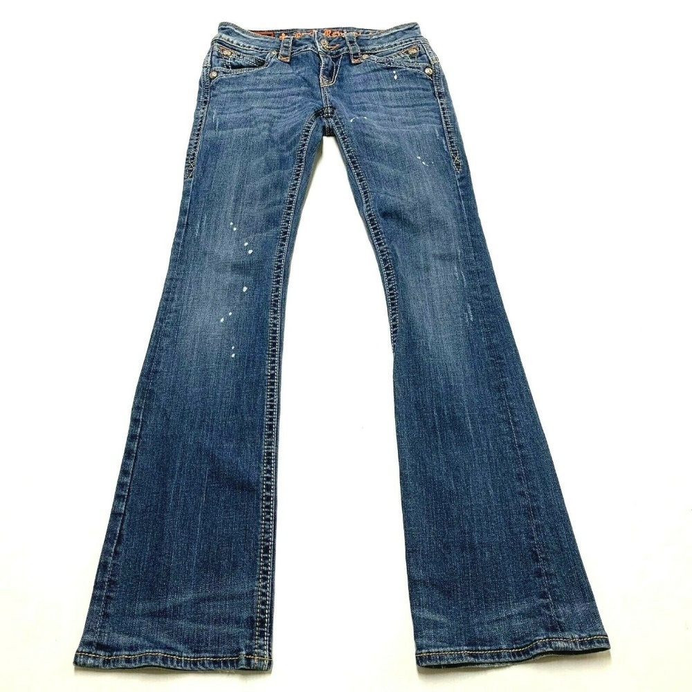 Rock Revival Patti Boot Cut Blue Jeans Sz 26x32 Fl